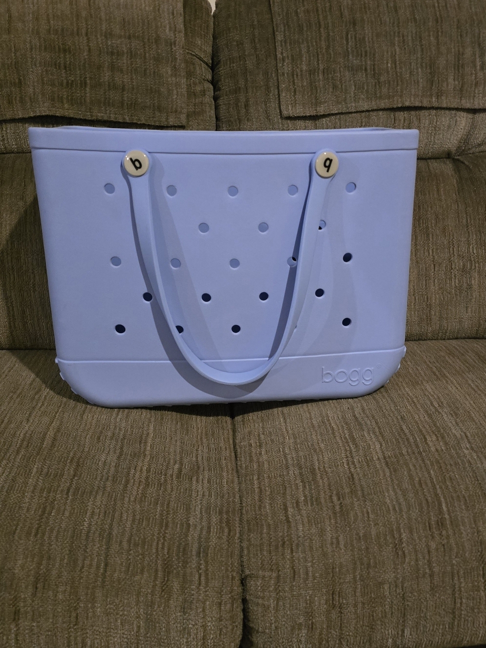 Bogg Bag  in Light Blue with Pink Topper - Picture 4 of 6